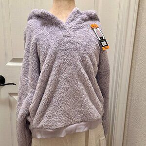 New Lukka Lux Plush Wind Hoodie Pullover Women's Size XXL Purple Cozy Warm Soft